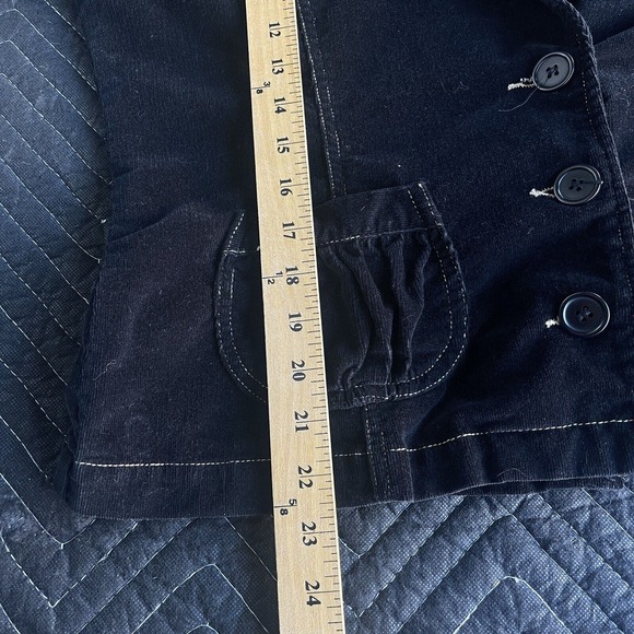 Tulle Plus Jacket Women Plus Size 1X Black Corduroy Button Up Blazer Long Sleeve - Picture 8 of 8